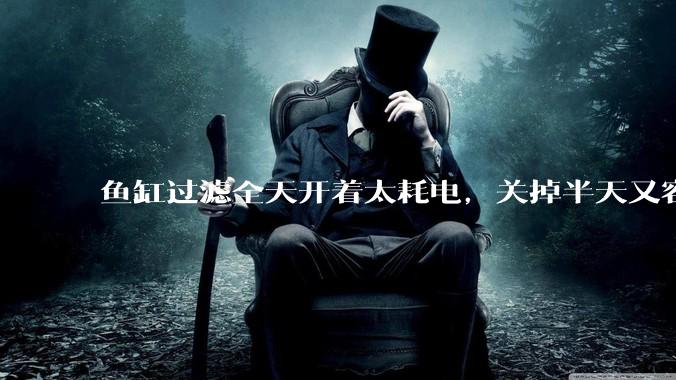 鱼缸过滤全天开着太耗电，关掉半天又容易水浑，有什么好办法？